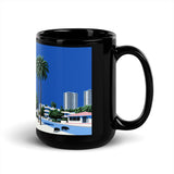 Cerdos de Condado Black Glossy Mug