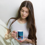 Camping Culebra I White glossy mug